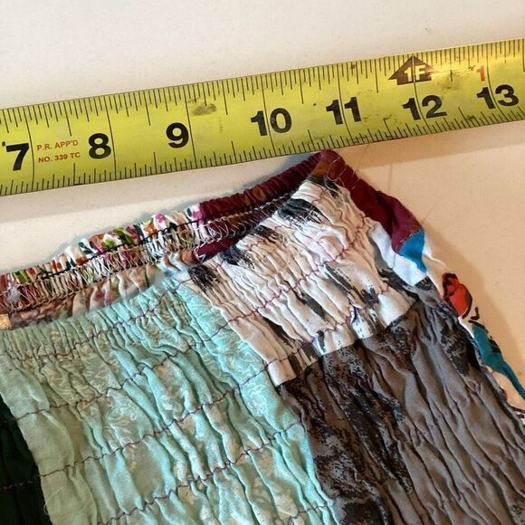 Kathmandu Imports Boho Hippie Patchwork Trousers OneSize Stretch Jogger - Picture 5 of 8
